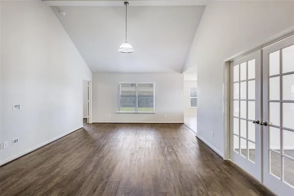 a view of livingroom with hardwood floor and window