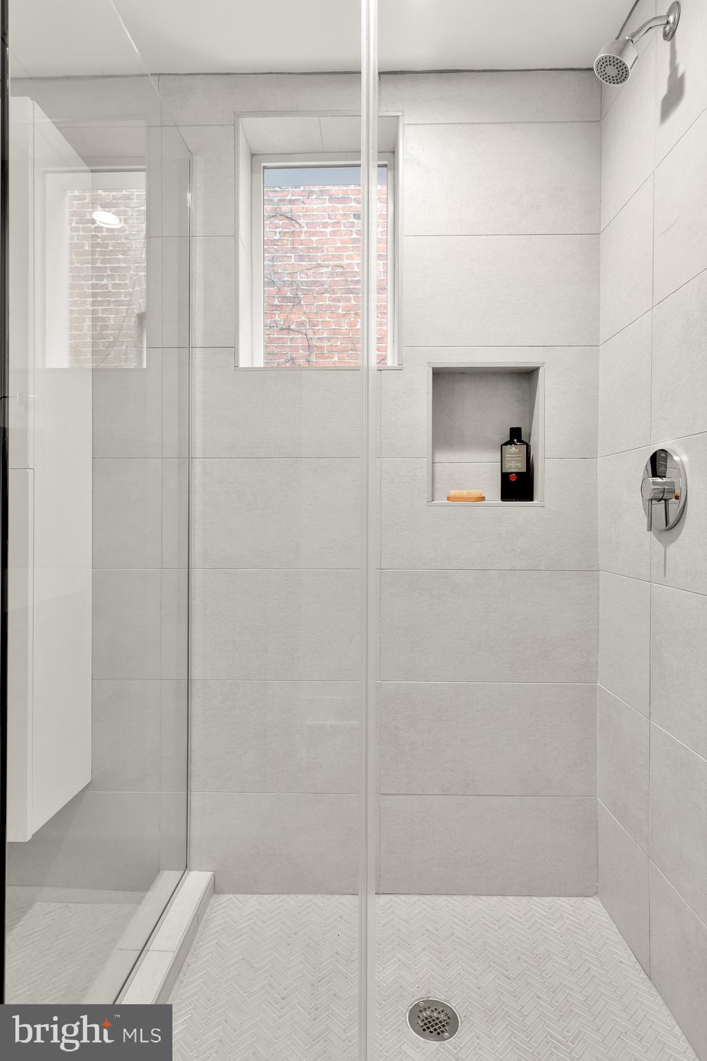 1747 T Street Northwest, Unit 4 Washington, DC 20009 - Photo 21 of 30 Spa-like shower with niche and window