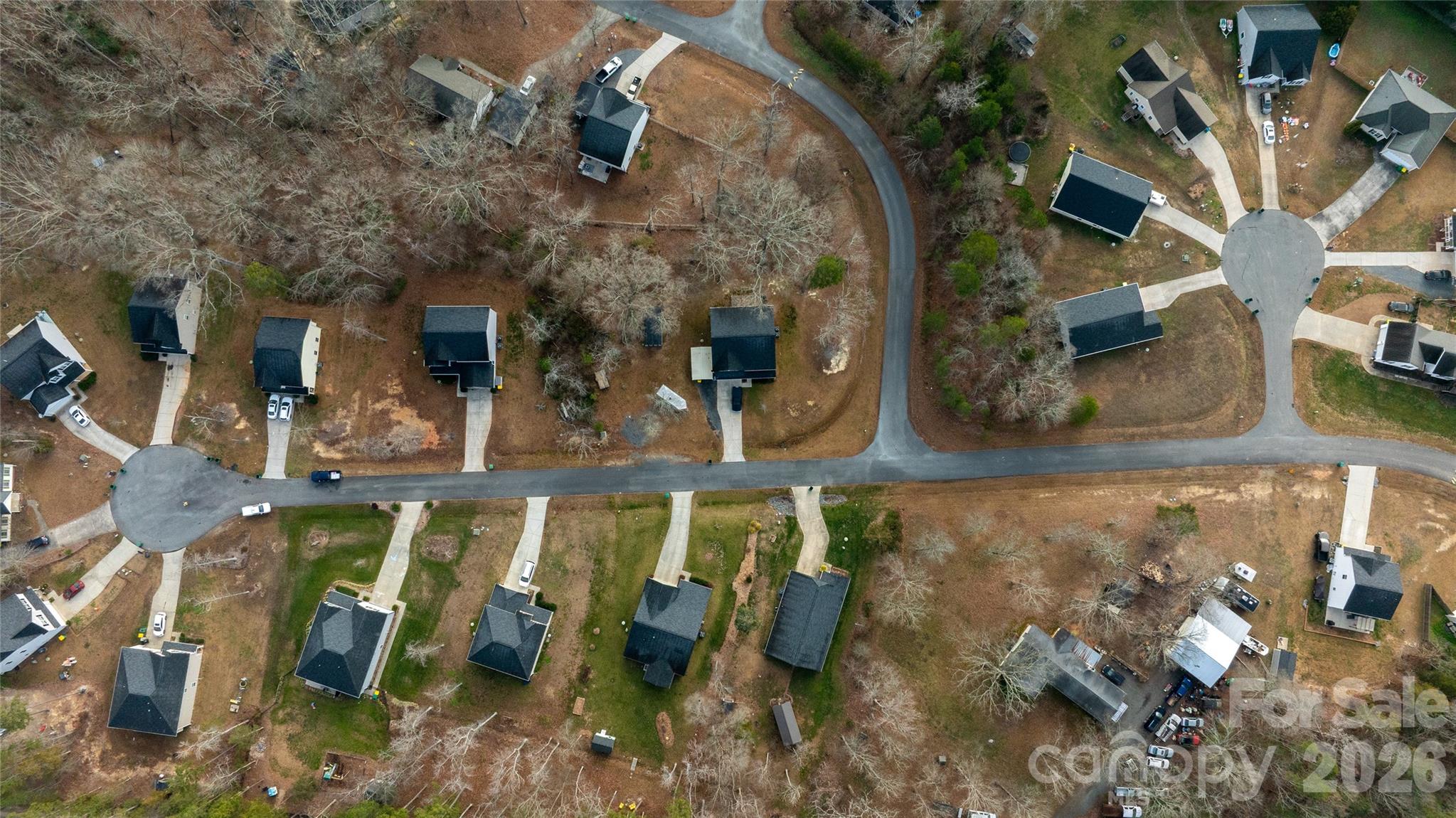658 Buckskin Road Oakboro, NC 28129 - Photo 5 of 30 an aerial view of a house with a swimming pool