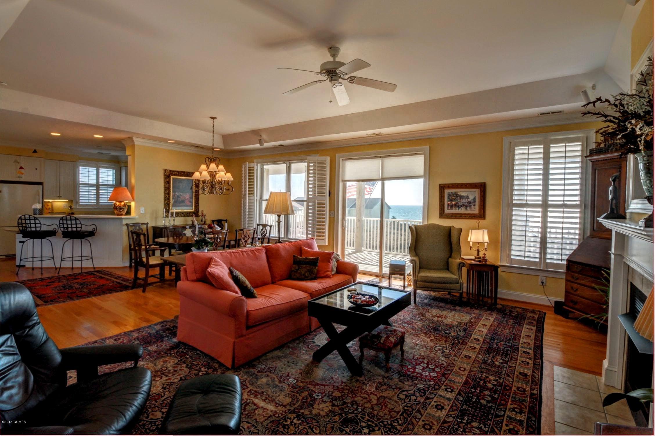 107 Hoffman Beach Road Atlantic Beach, NC 28512 - Photo 9 of 41 Living Room Ocean view