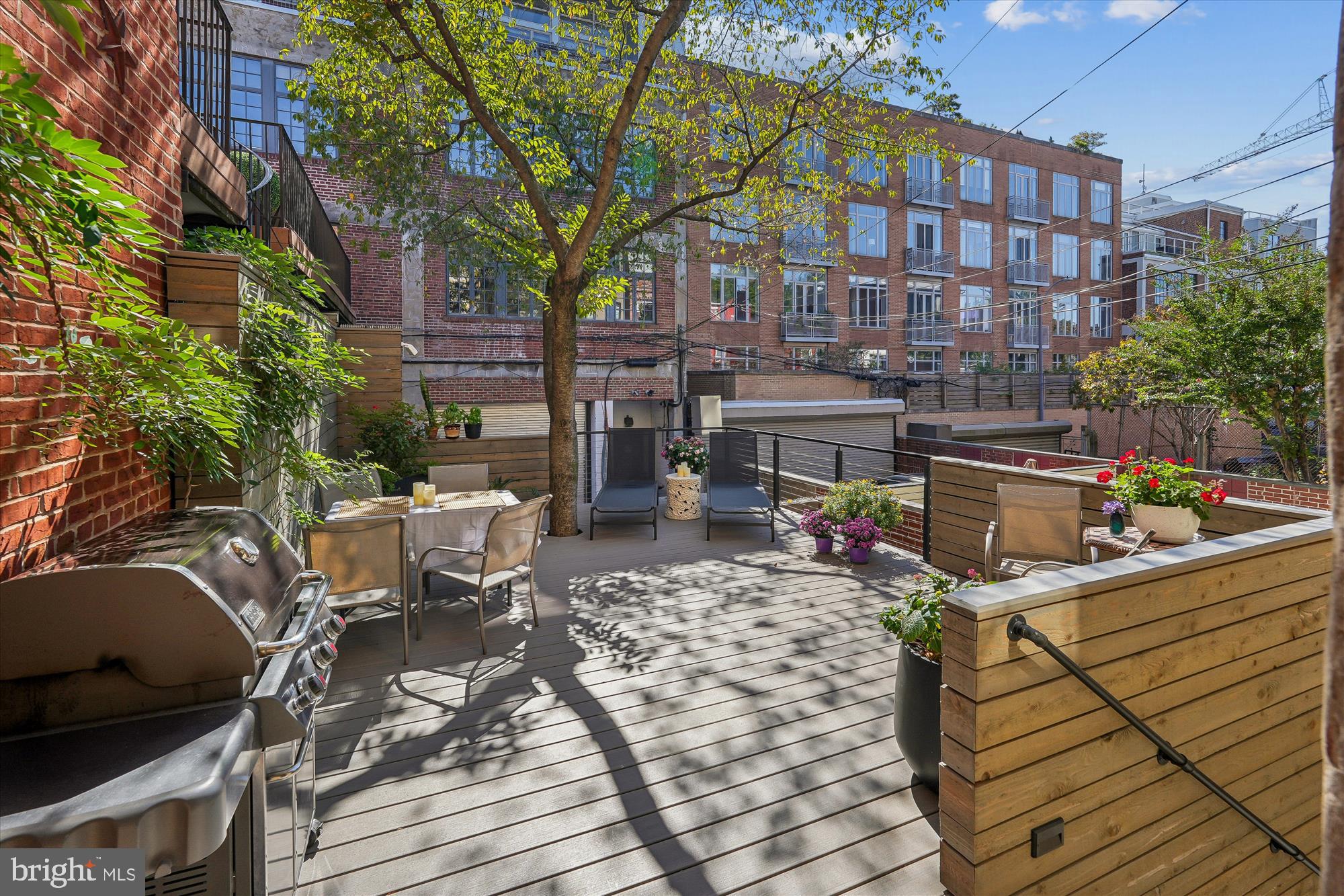 1420 Q Street Northwest Washington, DC 20009 - Photo 21 of 88 Expansive deck w/ Trex & red cedar-siding