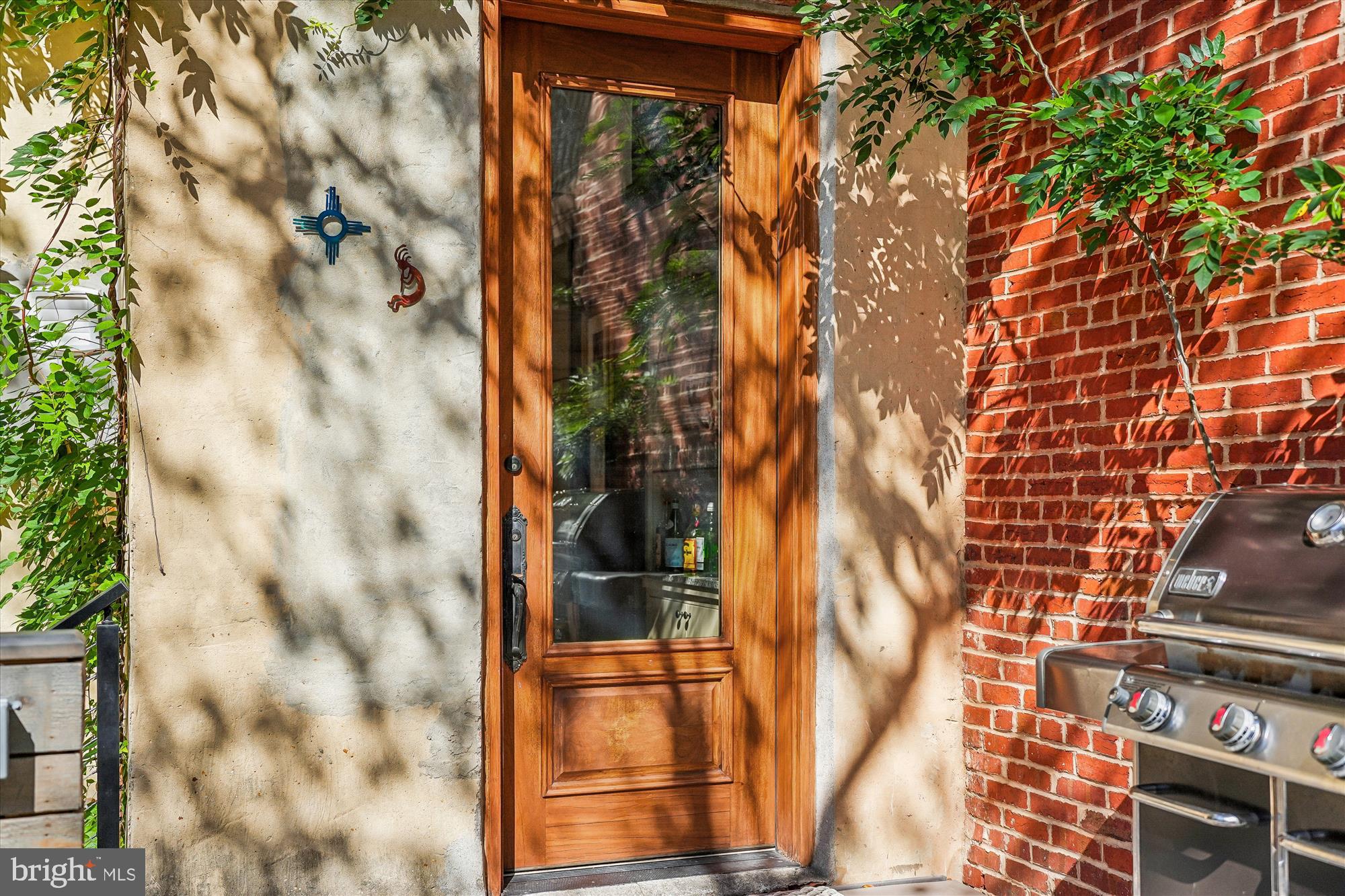 1420 Q Street Northwest Washington, DC 20009 - Photo 24 of 86 Solid mahogany 3'x8' rear door w/ Baldwin lockset