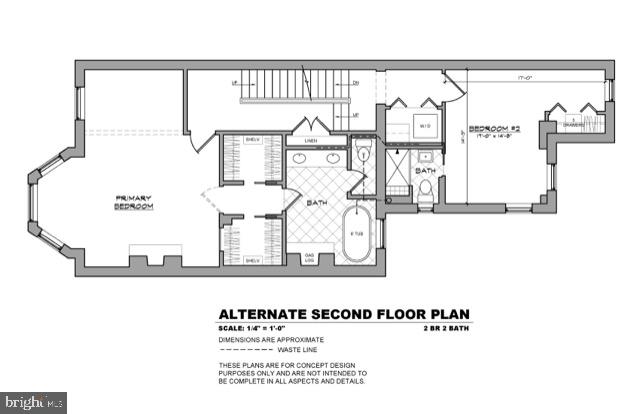 1420 Q Street Northwest Washington, DC 20009 - Photo 39 of 88 Arch plans for re-imagined PBR/PBA en suite