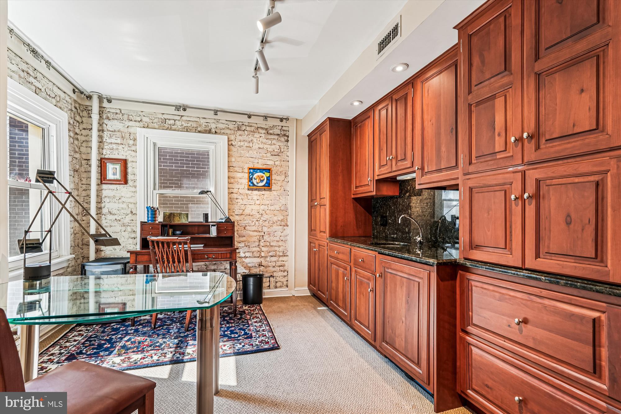 1420 Q Street Northwest Washington, DC 20009 - Photo 49 of 88 Gorgeous cherry cabs, sink & U-Line refrigerator