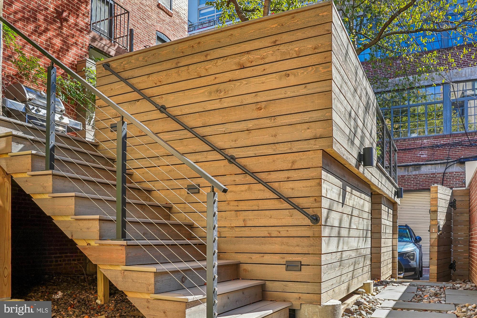 1420 Q Street Northwest Washington, DC 20009 - Photo 66 of 88 Deck stairs lead to 2-car parking