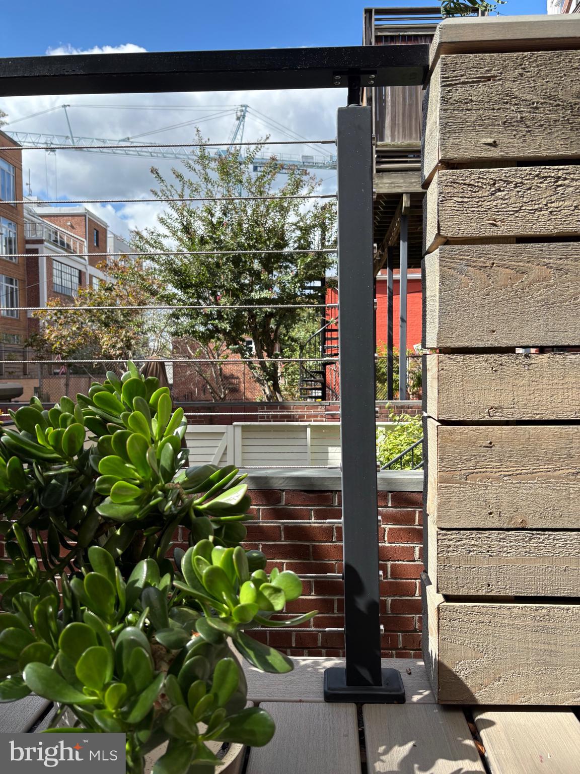 1420 Q Street Northwest Washington, DC 20009 - Photo 66 of 86 Stainless cable railing detail on deck