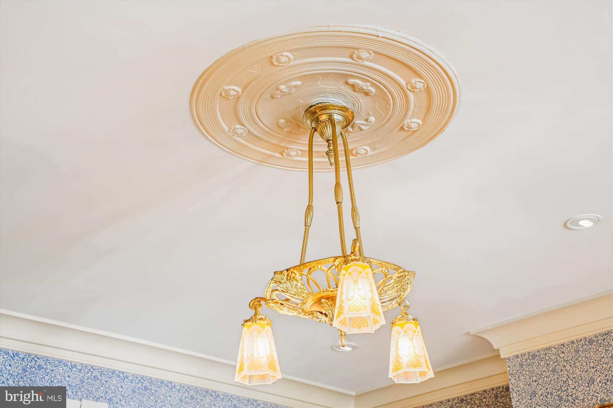 1420 Q Street Northwest Washington, DC 20009 - Photo 75 of 88 Chandelier medallions are original to the home