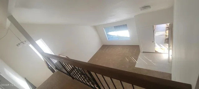 a view of hallway with window