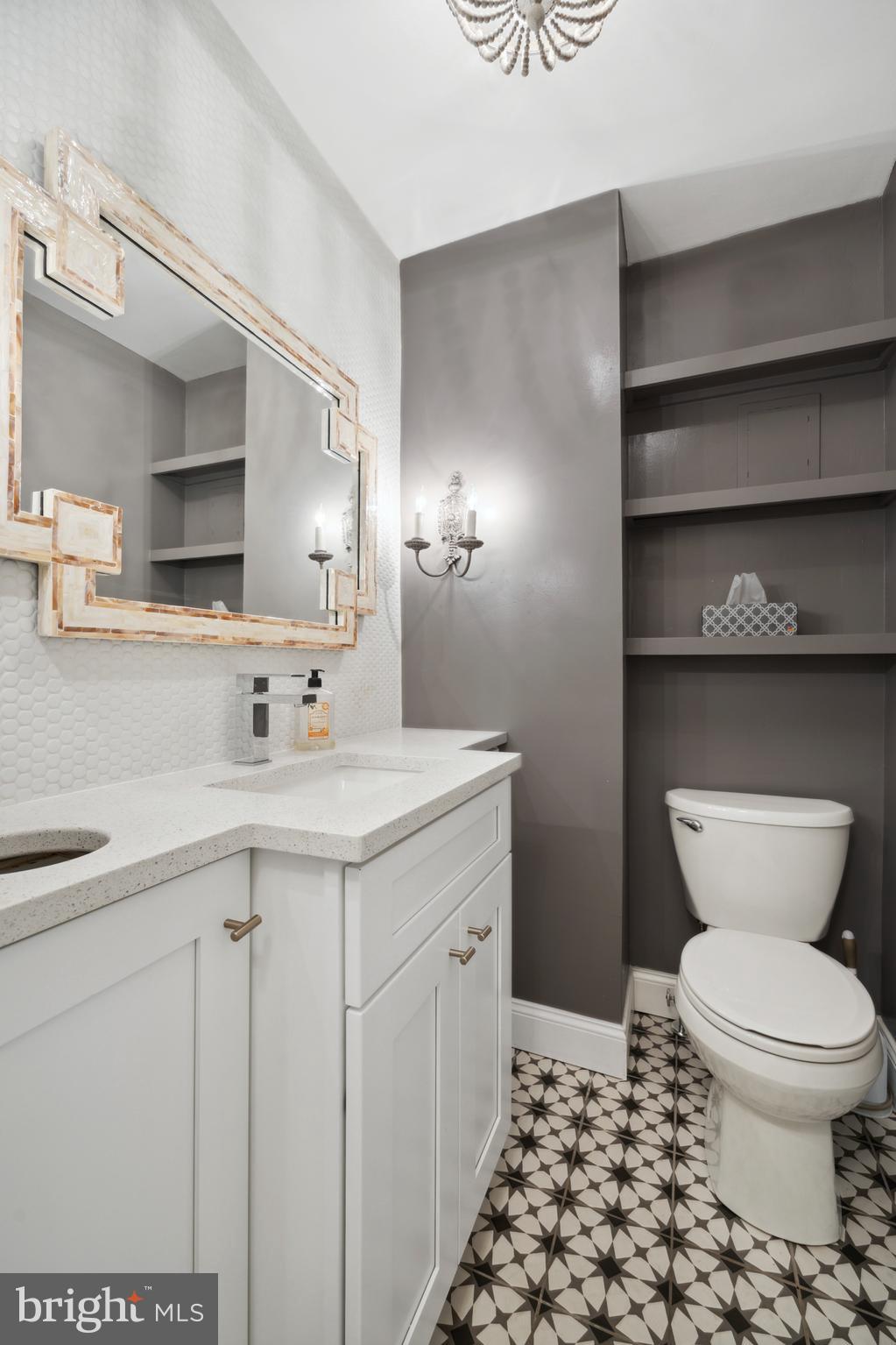 105 Woodside Road Ardmore, PA 19003 - Photo 17 of 59 1st Floor Powder Room