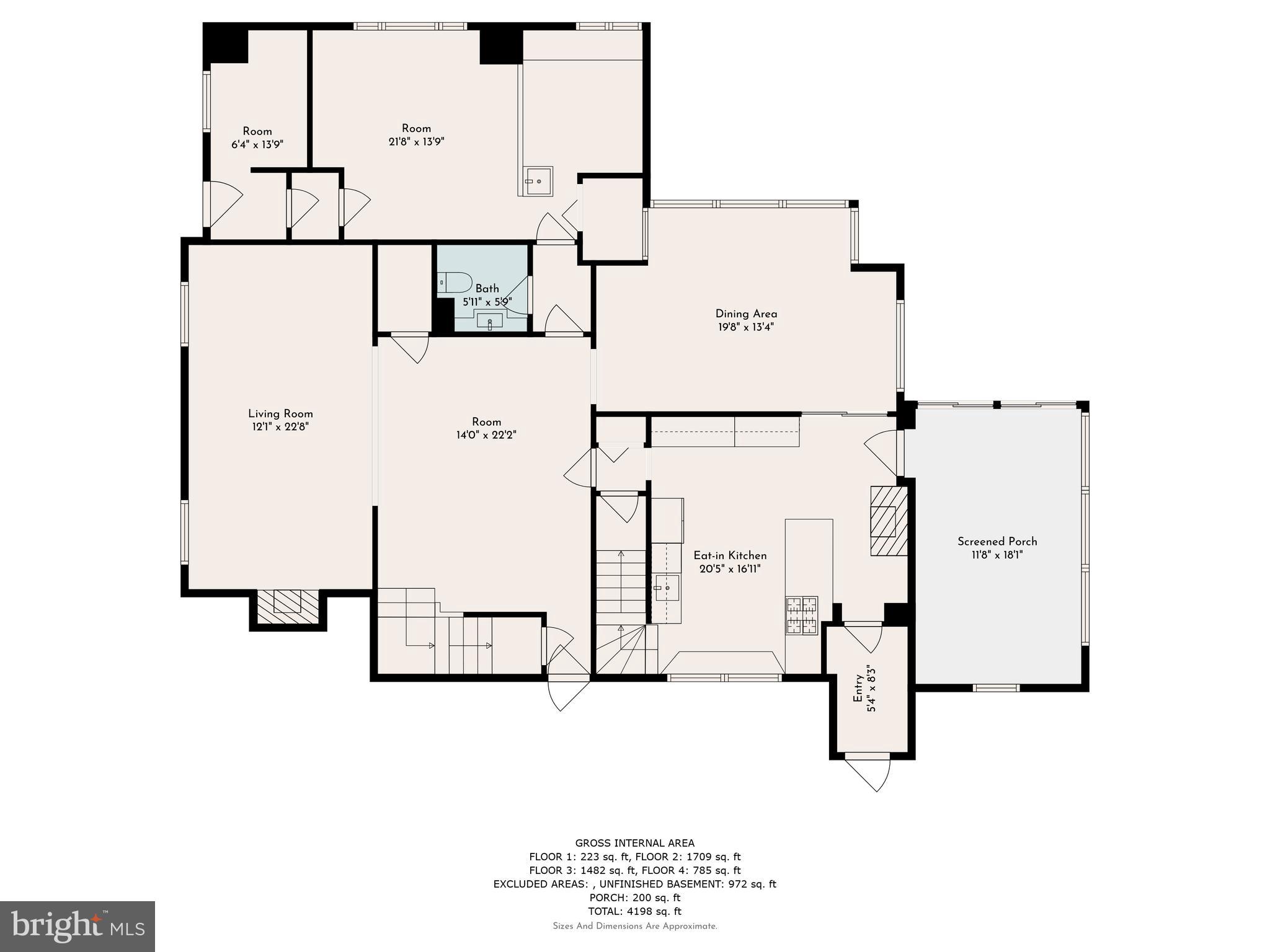 105 Woodside Road Ardmore, PA 19003 - Photo 56 of 59 Main level floor plans