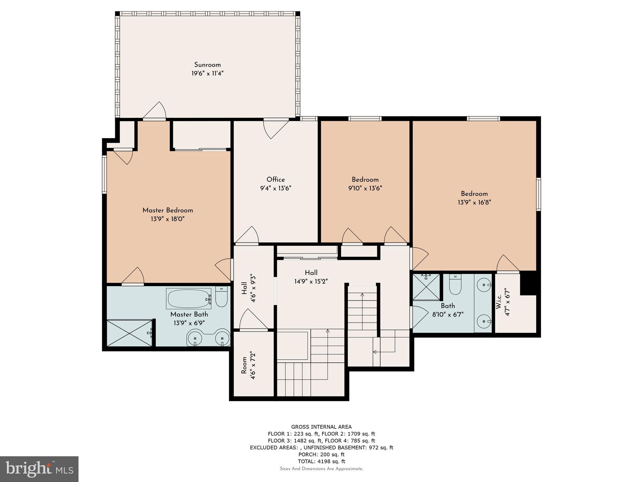 105 Woodside Road Ardmore, PA 19003 - Photo 57 of 59 Second Level Floor Plans