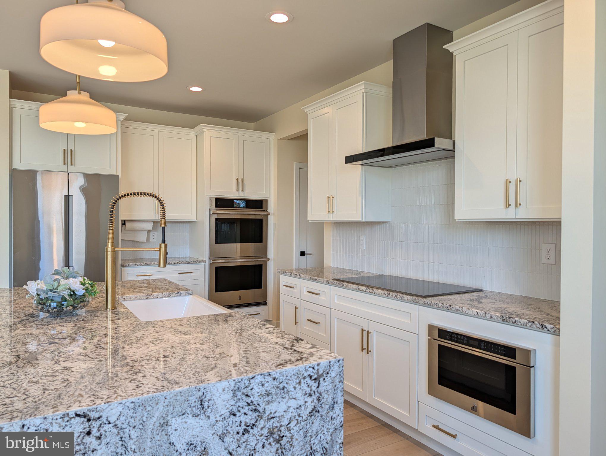 141 South Lore's Landing Road Middletown, DE 19709 - Photo 12 of 60 a kitchen with stainless steel appliances granite countertop a stove a sink and a microwave