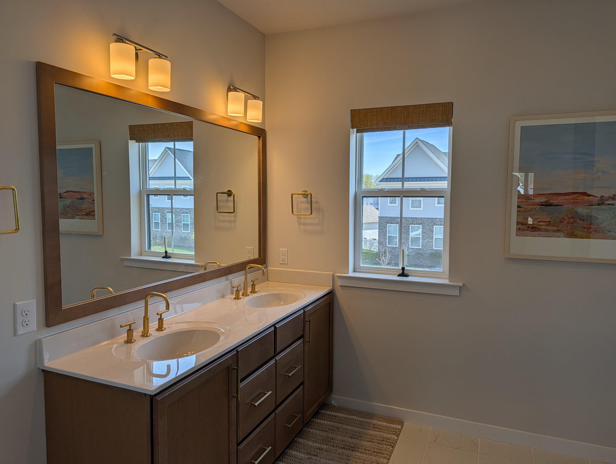 141 South Lore's Landing Road Middletown, DE 19709 - Photo 27 of 60 a bathroom with double sink and a mirror