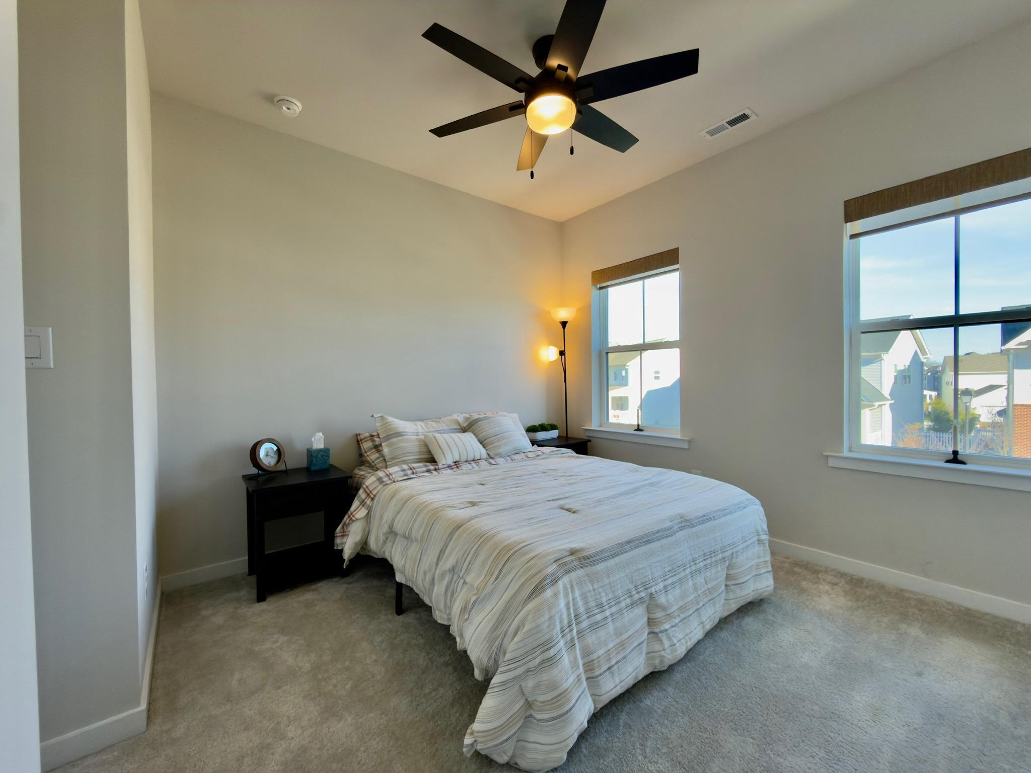 141 South Lore's Landing Road Middletown, DE 19709 - Photo 38 of 60 Bright bedroom #2 with ceiling fan and carpet