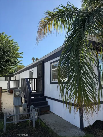 a view of a backyard with a deck
