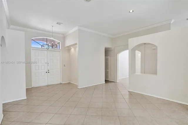 a view of an empty room