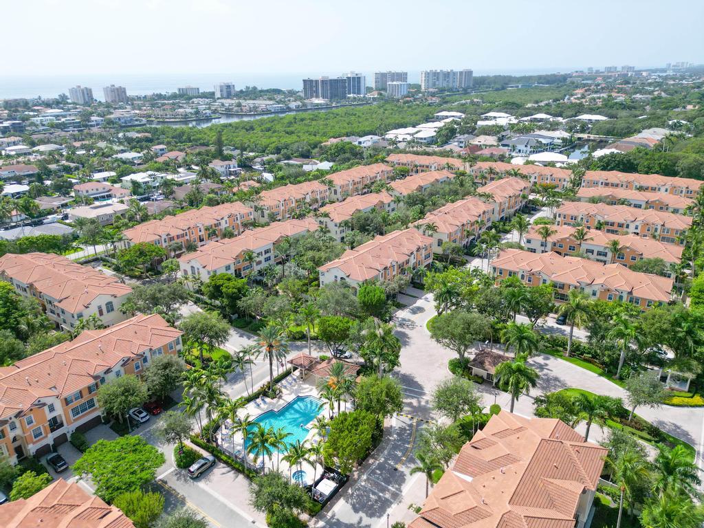 616 Northeast Francesca Lane Boca Raton, FL 33487 - Photo 42 of 64 COMMUNITY POOL AERIAL
