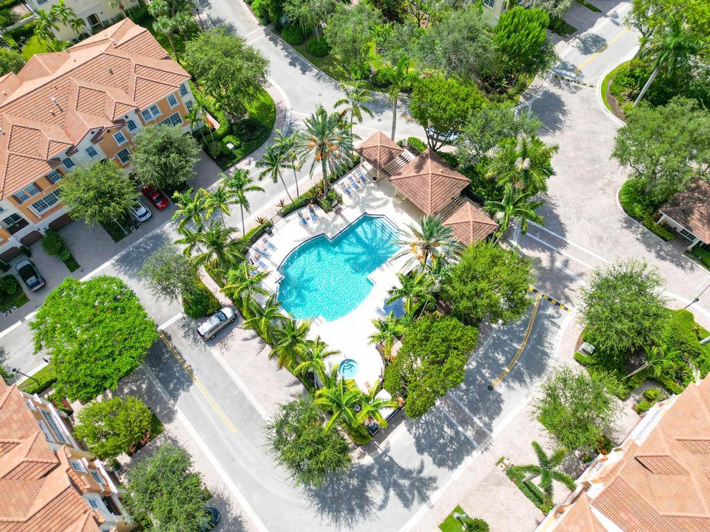 616 Northeast Francesca Lane Boca Raton, FL 33487 - Photo 43 of 64 COMMUNITY POOL AERIAL