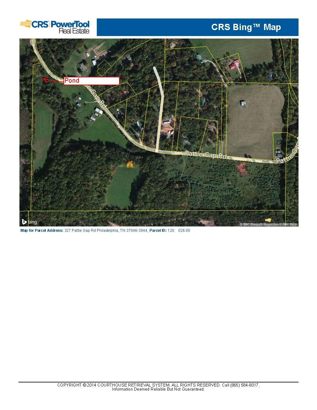 327 Pattie Gap Road Philadelphia, TN 37846 - Photo 14 of 15 Overhead view Pattie Gap