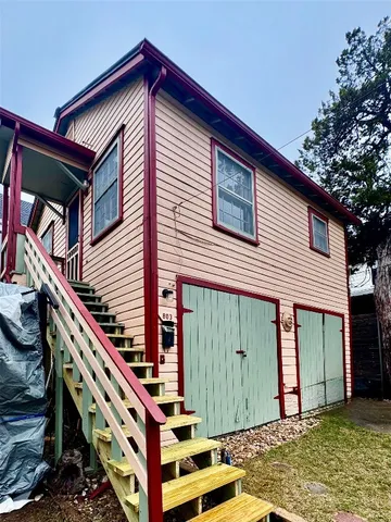 a front view of a house with balcony
