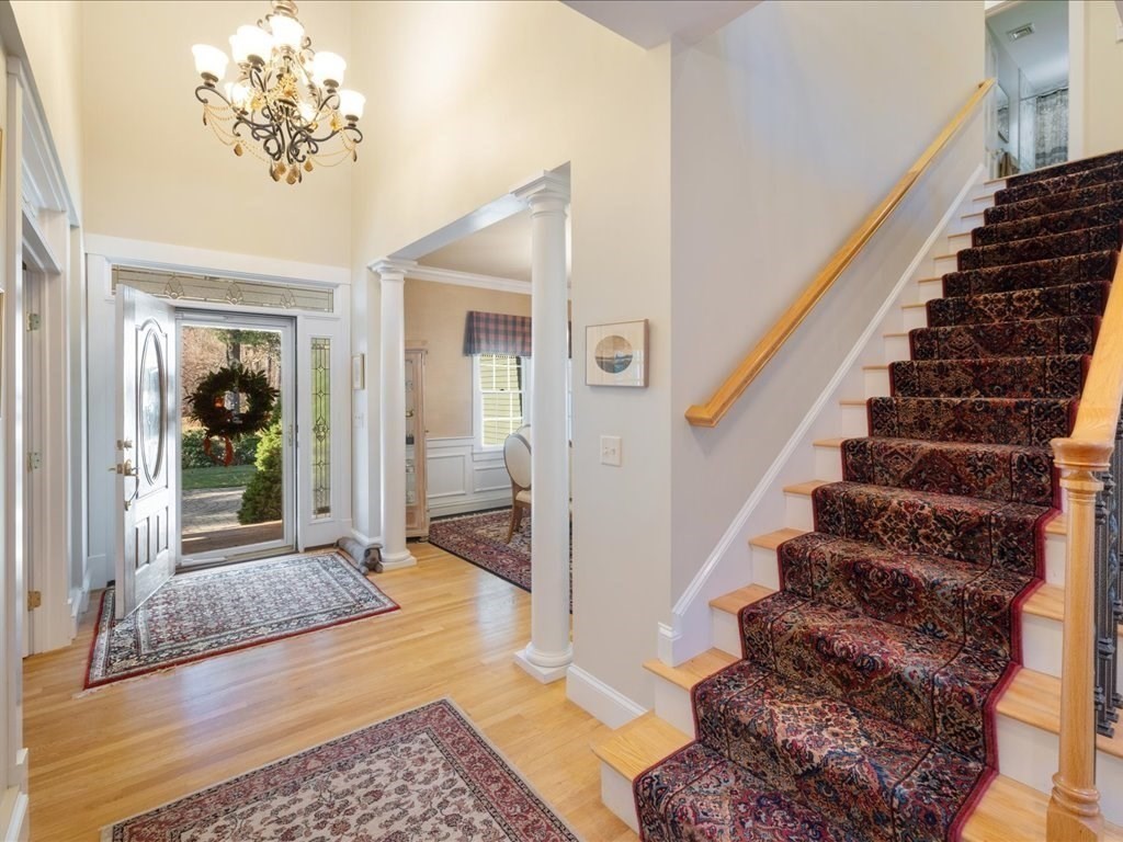 15 Cushing Hill Road Hanover, MA 02339 - Photo 8 of 42 a view of entryway and hall with wooden floor