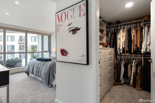 a view of front door with furniture