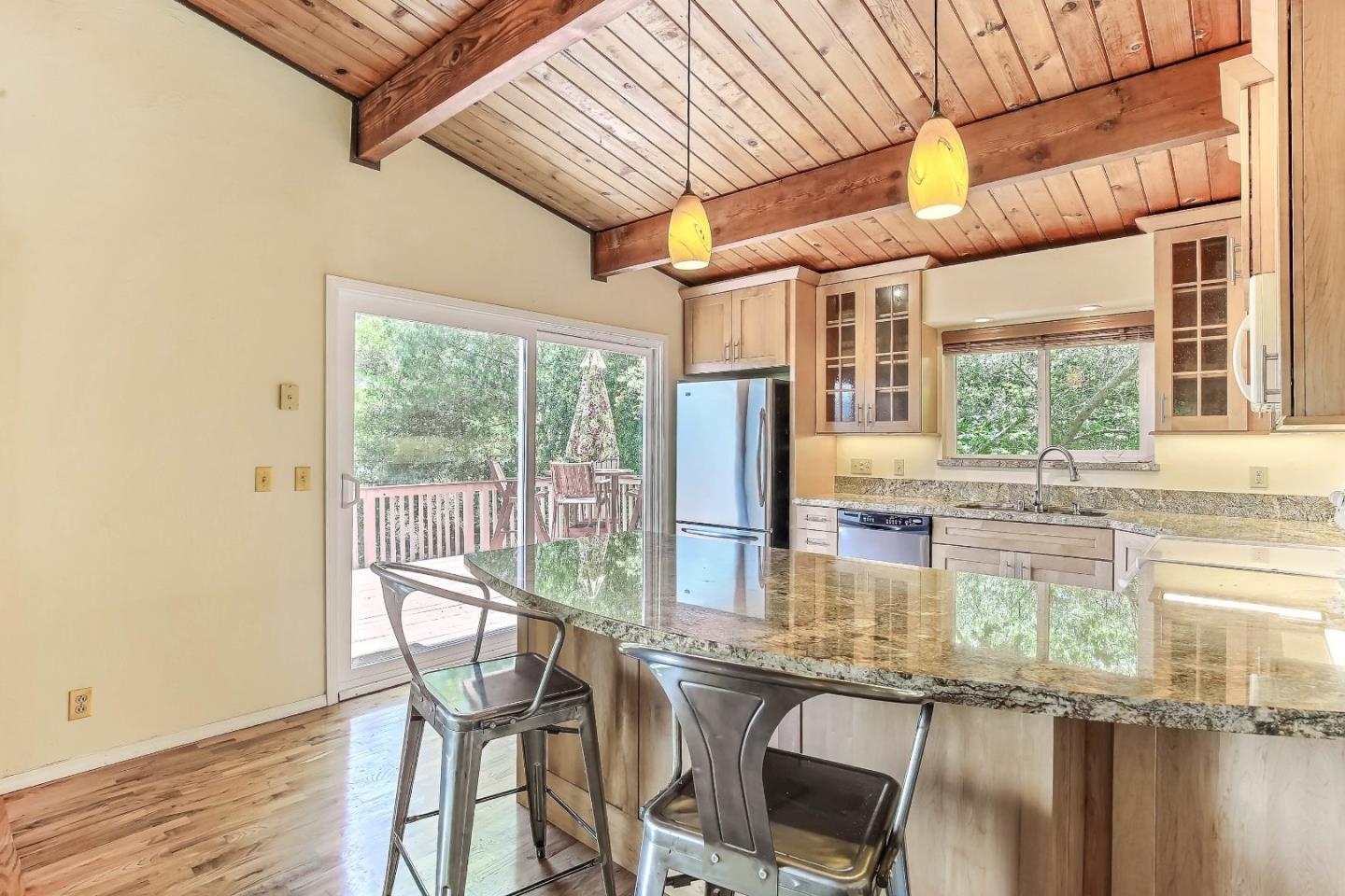 655 Aurora Road Soquel, CA 95073 - Photo 6 of 22 a view of a dining room with furniture window and outside view