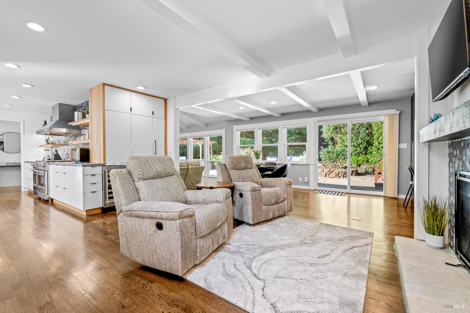 71 Convent Court San Rafael, CA 94901 - Photo 12 of 37 a living room with furniture and a flat screen tv