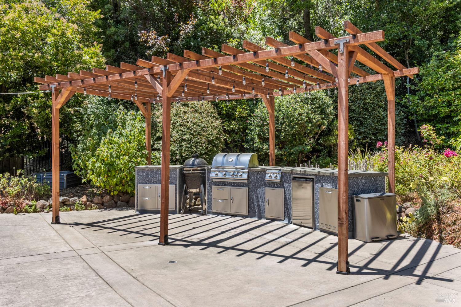 71 Convent Court San Rafael, CA 94901 - Photo 29 of 37 a view of a chairs and table in the patio with a fire pit
