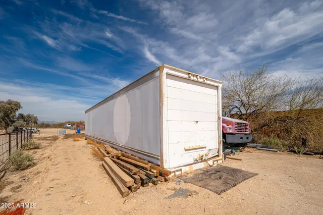 a view of a car in a parking lot