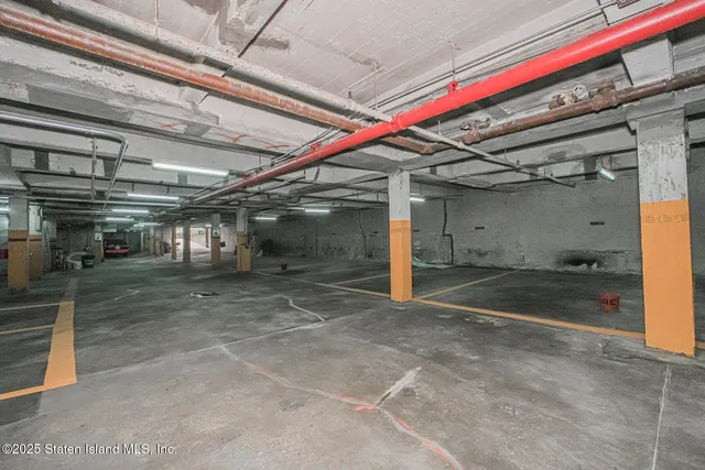 a view of parking garage