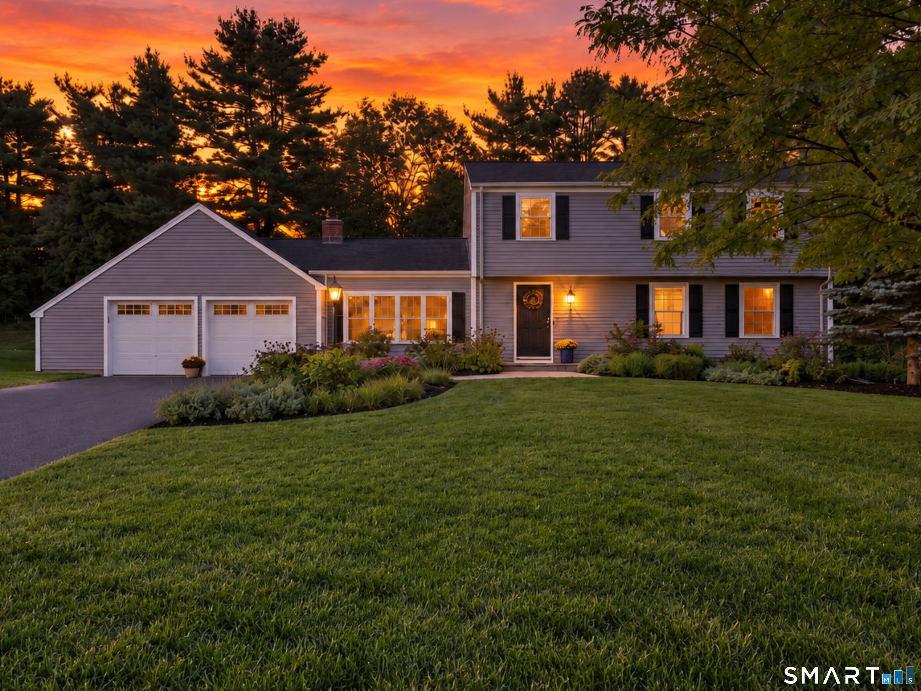6 Cornfield Road Simsbury, CT 06070 - Photo 1 of 40 Twilight photo - digitally created.