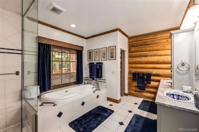 a bathroom with a sink and a bathtub