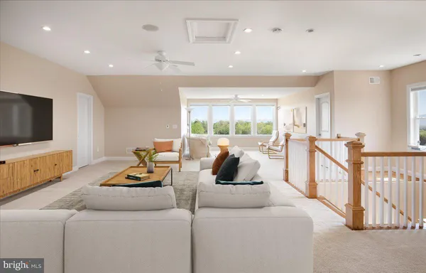 a room with furniture