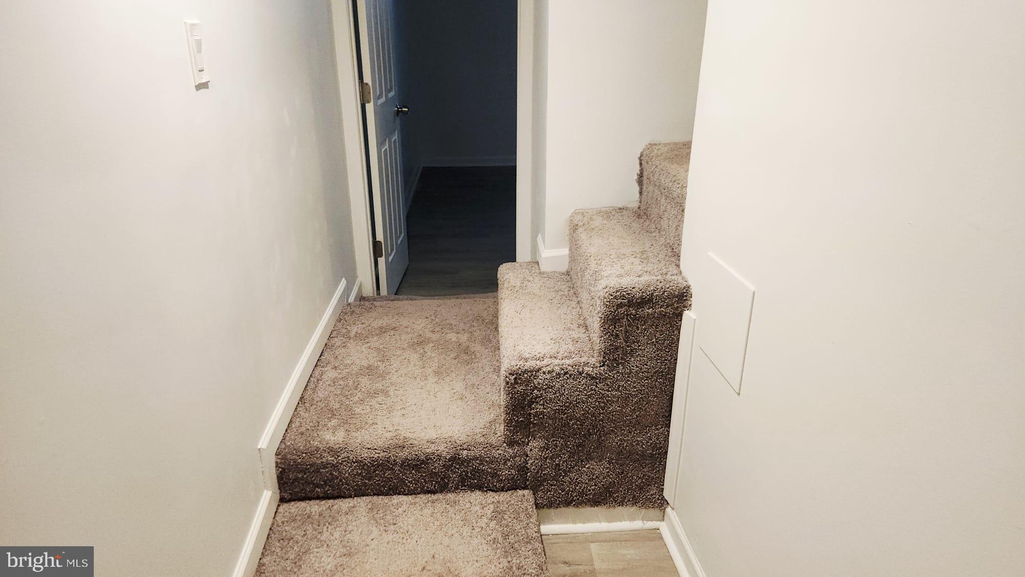 519 East 28th Street Baltimore, MD 21218 - Photo 23 of 46 Cozy carpeted stairs leading to new spaces.