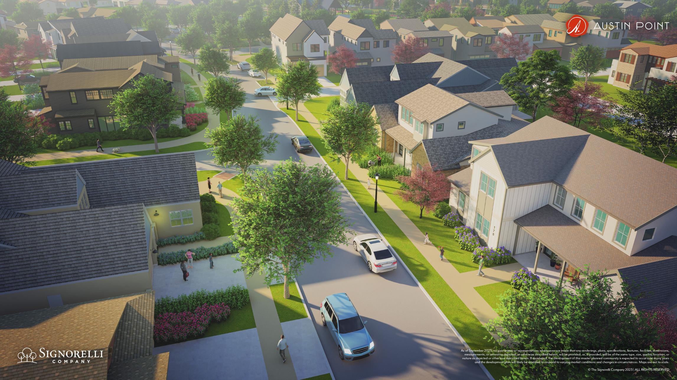 10639 Forward Street Richmond, TX 77469 - Photo 29 of 31 A glimpse into the welcoming atmosphere of the community, showcasing beautifully landscaped streets, wide sidewalks, and thoughtfully designed surroundings.