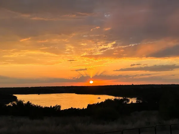 a sunset view with sunset