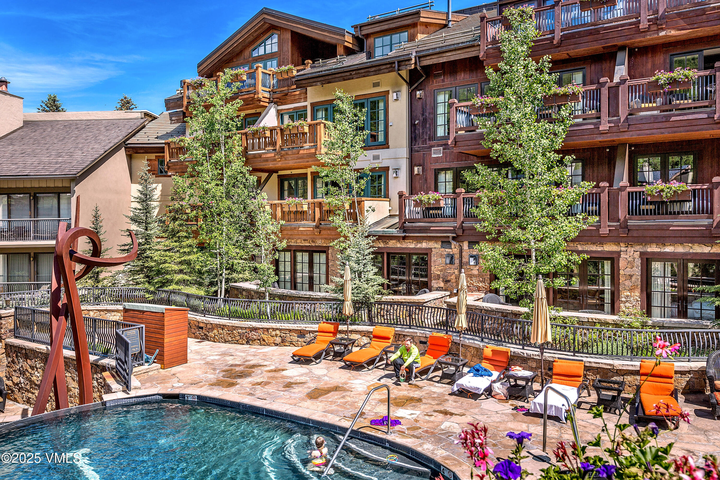 1 Willow Bridge Road, Unit 34 Vail, CO 81657 - Photo 3 of 27 Exterior South Facing Decks