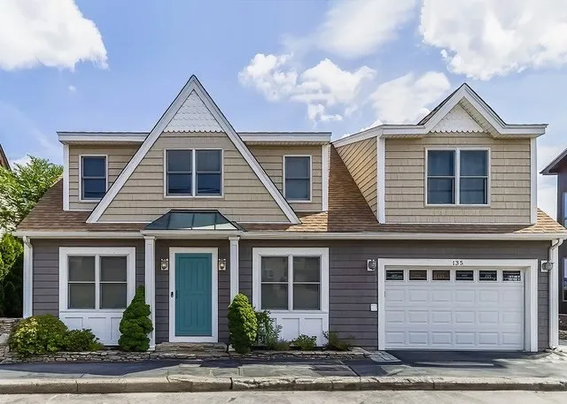 a front view of a house