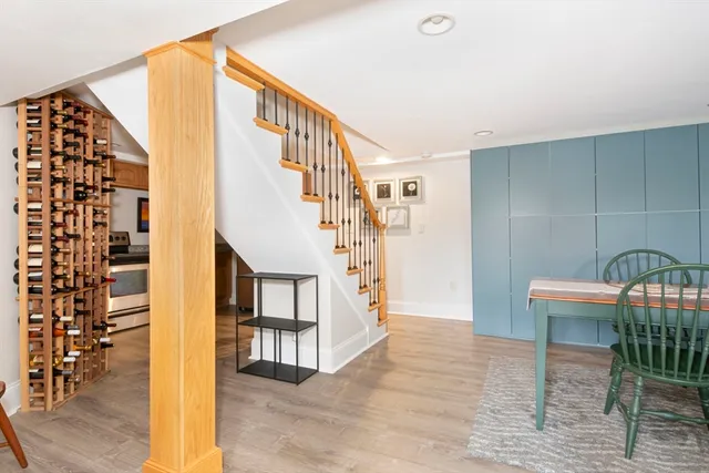 a view of entryway livingroom and hall