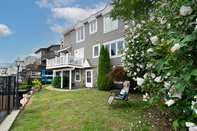 a house view with a garden space