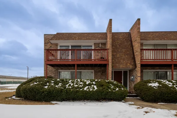 a front view of a house