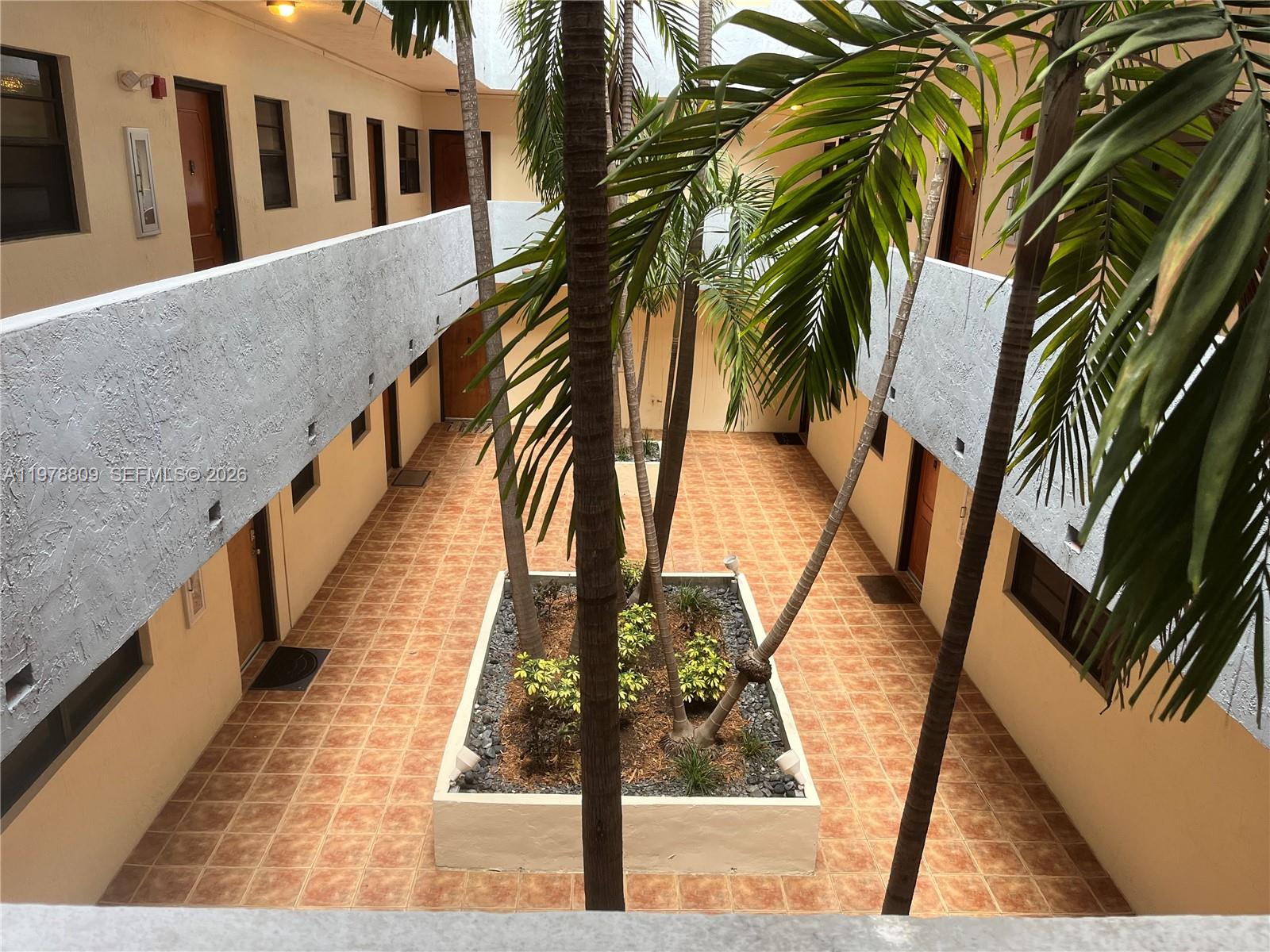 1250 Lincoln Road, Unit 310 Miami Beach, FL 33139 - Photo 7 of 27 a view of a palm trees in the corridor