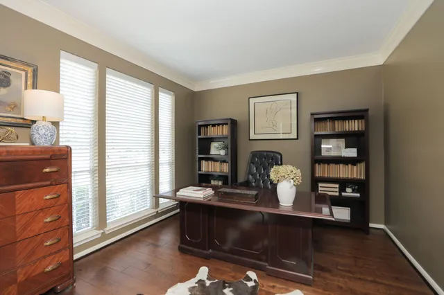 a living room with furniture and window