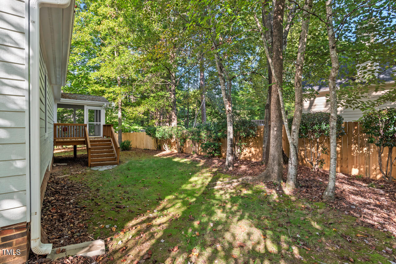 3100 Wilderness Road Durham, NC 27712 - Photo 31 of 35 a view of backyard with green space