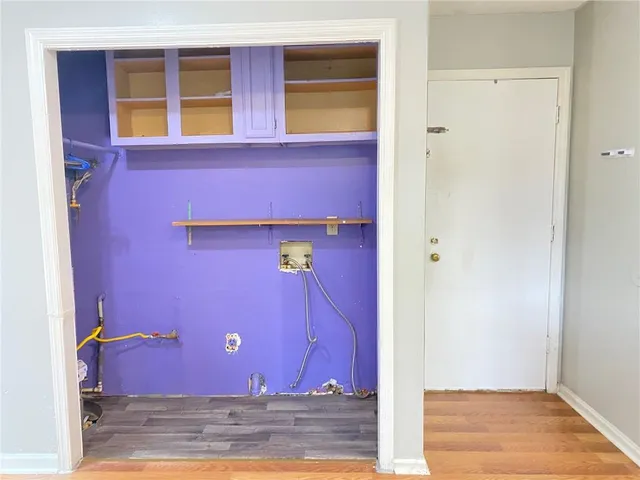 a view of a red door of the house