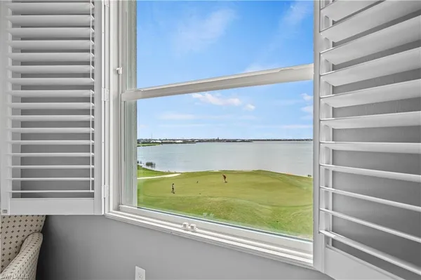 a view of a room with stairs