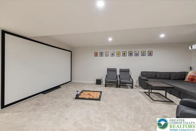 a view of balcony with couch and wooden floor