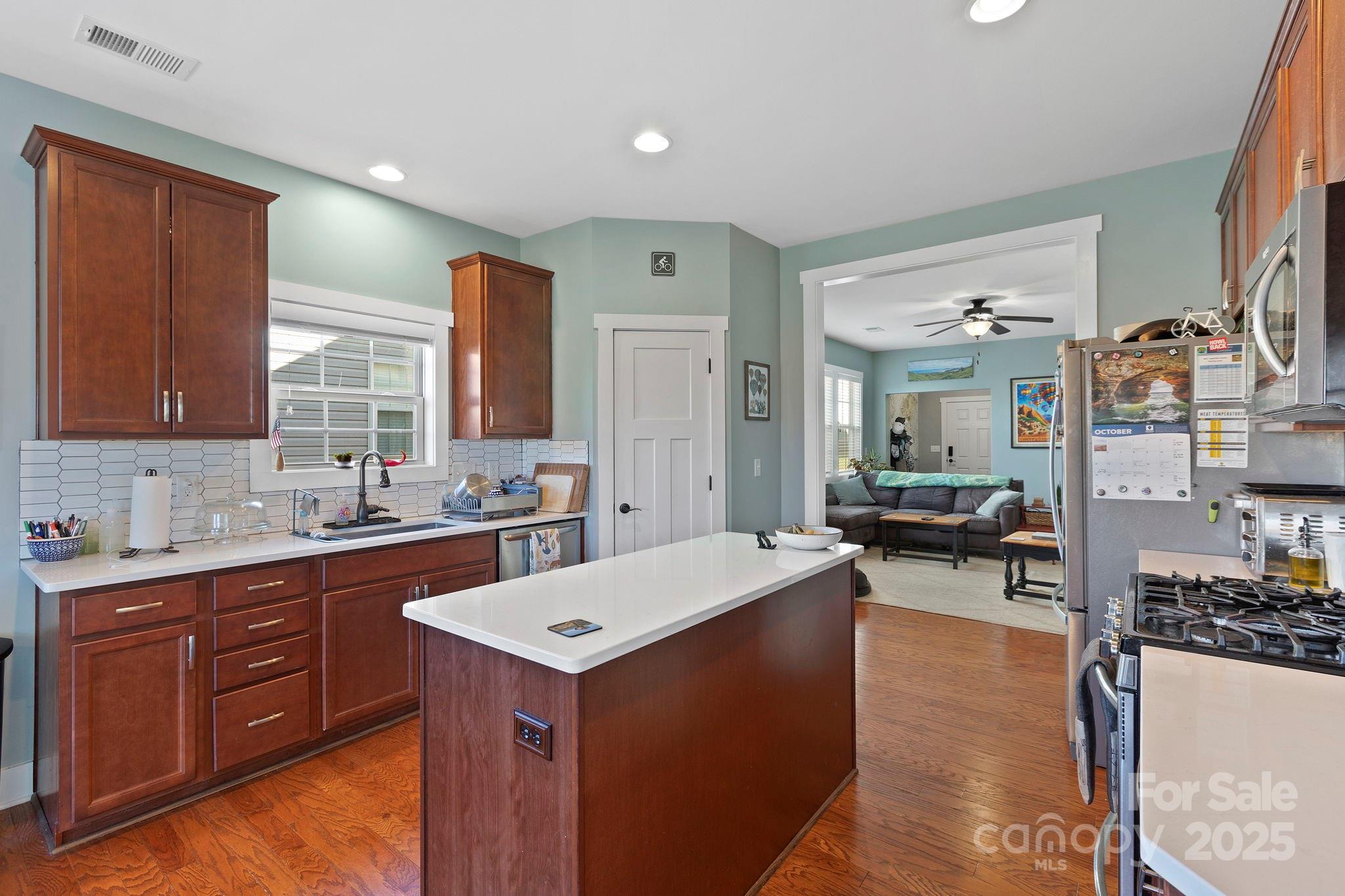 28 South River Road Fletcher, NC 28732 - Photo 15 of 47 a view of a kitchen counter top space and cabinets