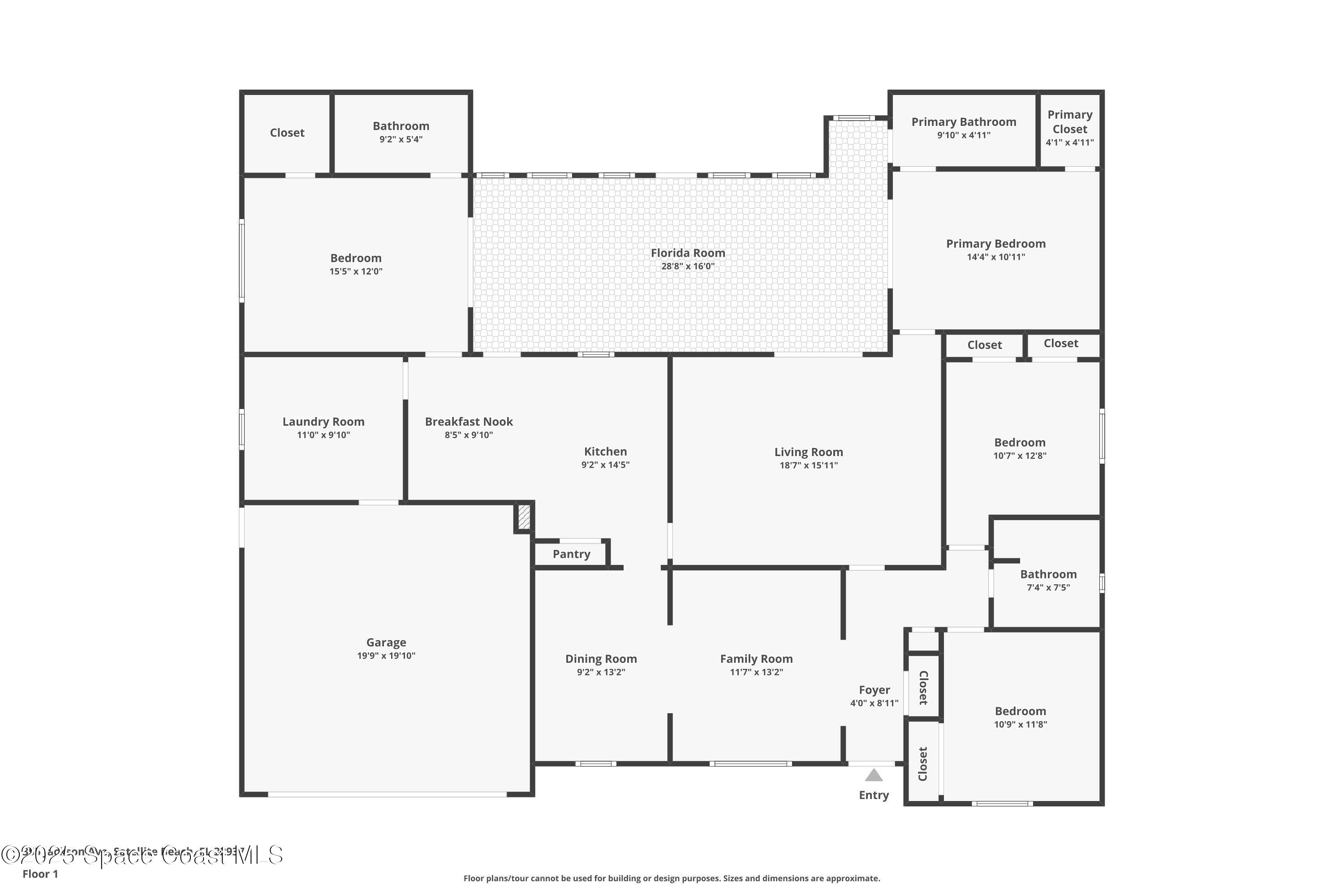 355 Jackson Avenue Satellite Beach, FL 32937 - Photo 37 of 37 355 Jackson Ave Floor Plan